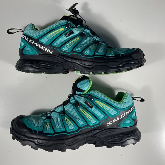 145464 - Salomon Gore-tex Contragrip Ortholite Hiking Shoes men's size US 8.5 - Picture 7 of 9